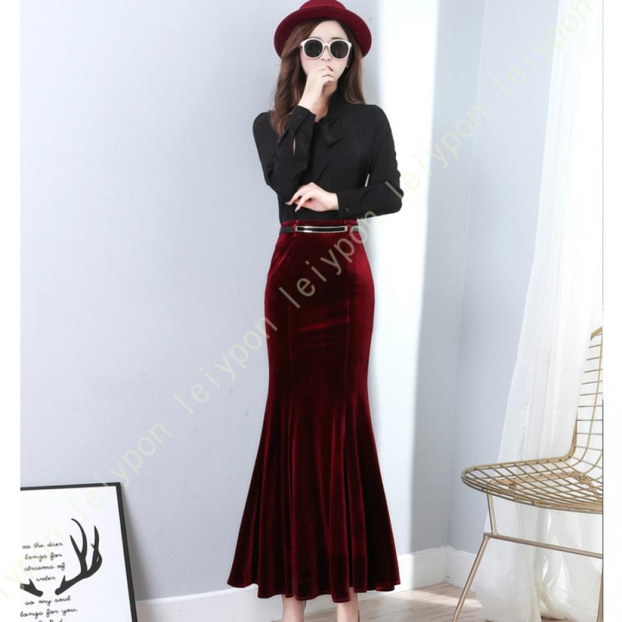 タイトスカート マーメイドスカートマキシ丈スカート スカート ベロア タイトフレア マキシ レディース ボトムス スカート ベルベット ロング丈 |  | 15