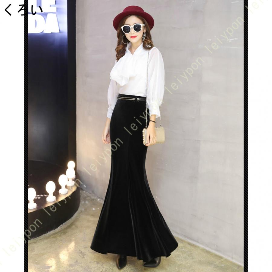 タイトスカート マーメイドスカートマキシ丈スカート スカート ベロア タイトフレア マキシ レディース ボトムス スカート ベルベット ロング丈 |  | 03