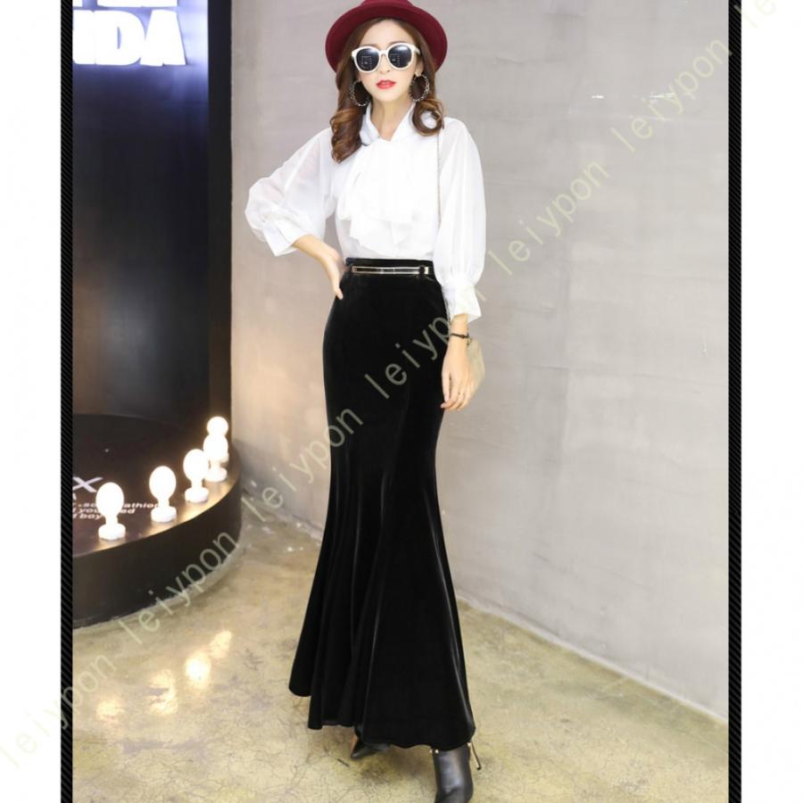 タイトスカート マーメイドスカートマキシ丈スカート スカート ベロア タイトフレア マキシ レディース ボトムス スカート ベルベット ロング丈 |  | 11