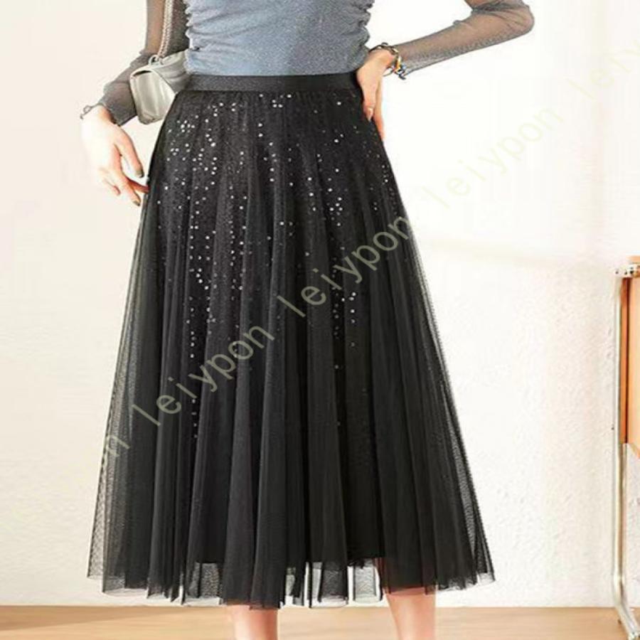 チュールスカート プリーツスカート ロング プリーツ 大人 冬 スカート チュール レディース ロングスカート Aライン マキシスカート 秋冬 マキシ丈 | 