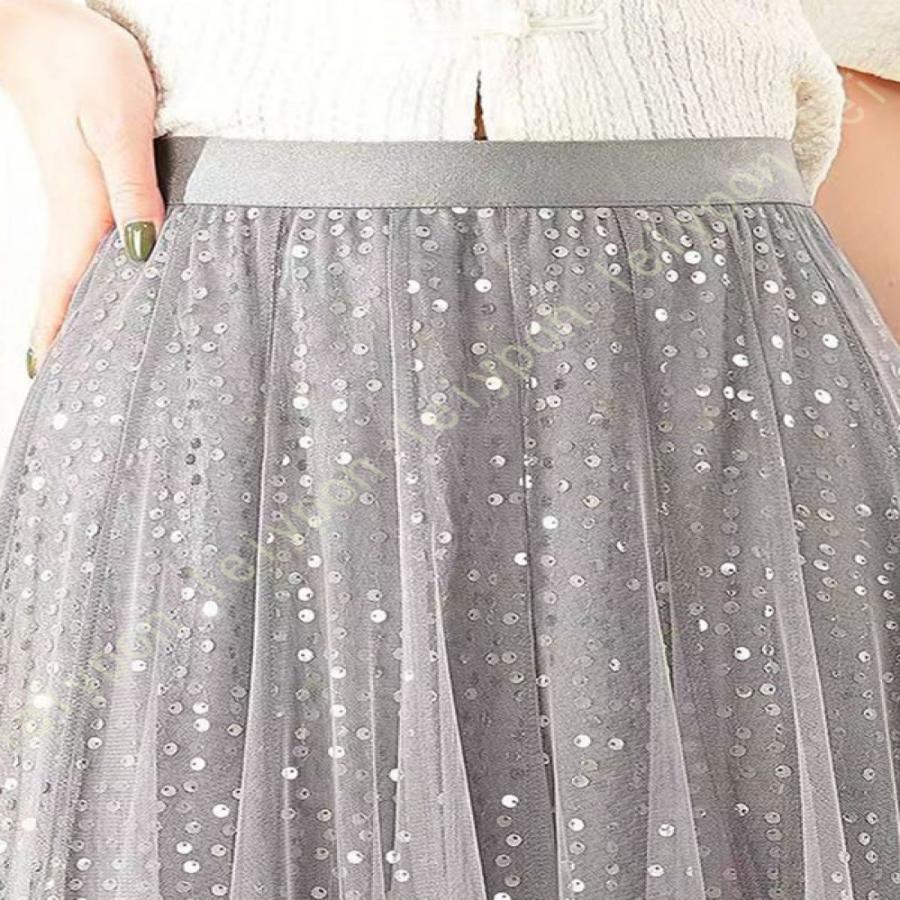 チュールスカート プリーツスカート ロング プリーツ 大人 冬 スカート チュール レディース ロングスカート Aライン マキシスカート 秋冬 マキシ丈 |  | 13