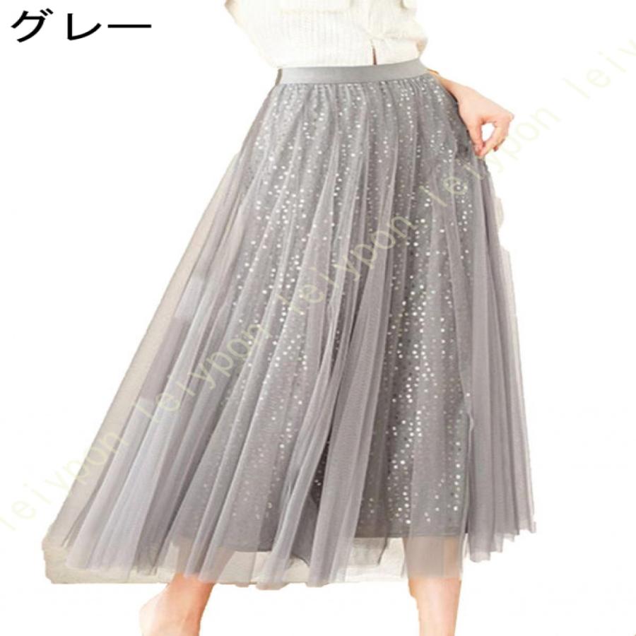 チュールスカート プリーツスカート ロング プリーツ 大人 冬 スカート チュール レディース ロングスカート Aライン マキシスカート 秋冬 マキシ丈 |  | 05