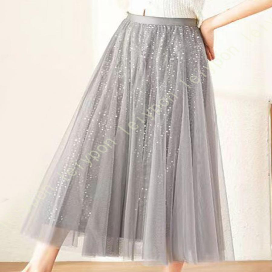 チュールスカート プリーツスカート ロング プリーツ 大人 冬 スカート チュール レディース ロングスカート Aライン マキシスカート 秋冬 マキシ丈 |  | 10