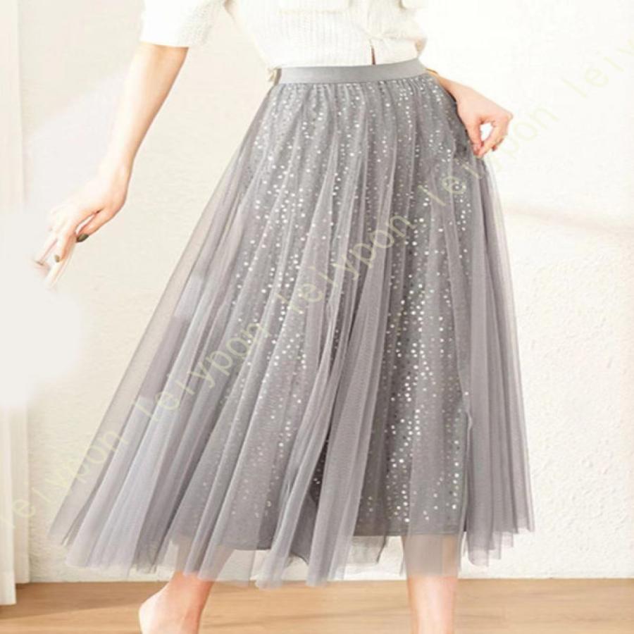 チュールスカート プリーツスカート ロング プリーツ 大人 冬 スカート チュール レディース ロングスカート Aライン マキシスカート 秋冬 マキシ丈 |  | 12