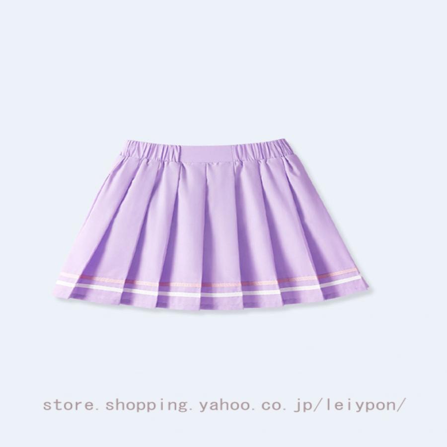 キッズ プリーツスカート 女の子 フレアスカート JKスカート 子供 JK スクールスカート スカート フレアミニスカート Aラインスカート スクール 制服 女児 夏 |  | 14