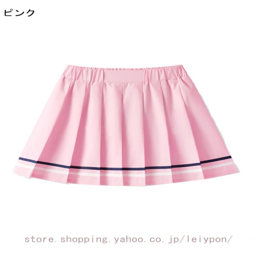 キッズ プリーツスカート 女の子 フレアスカート JKスカート 子供 JK スクールスカート スカート フレアミニスカート Aラインスカート スクール 制服 女児 夏 |  | 04