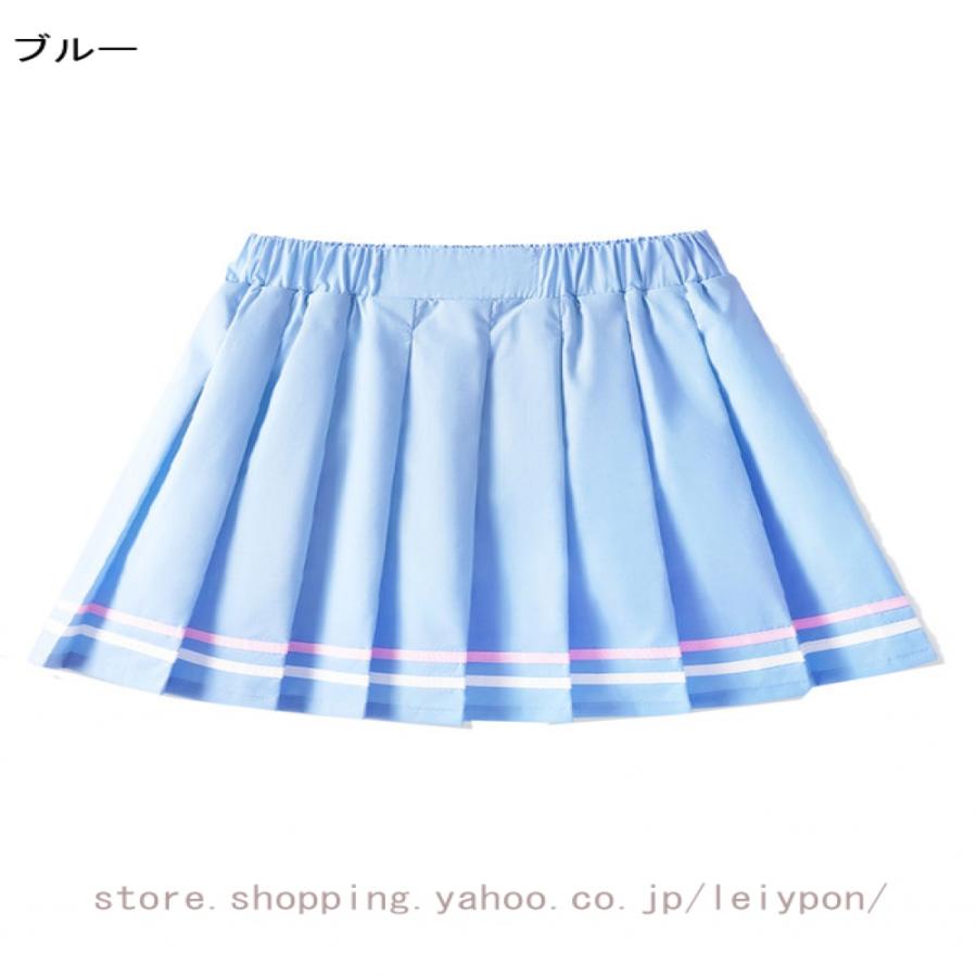 キッズ プリーツスカート 女の子 フレアスカート JKスカート 子供 JK スクールスカート スカート フレアミニスカート Aラインスカート スクール 制服 女児 夏 |  | 05