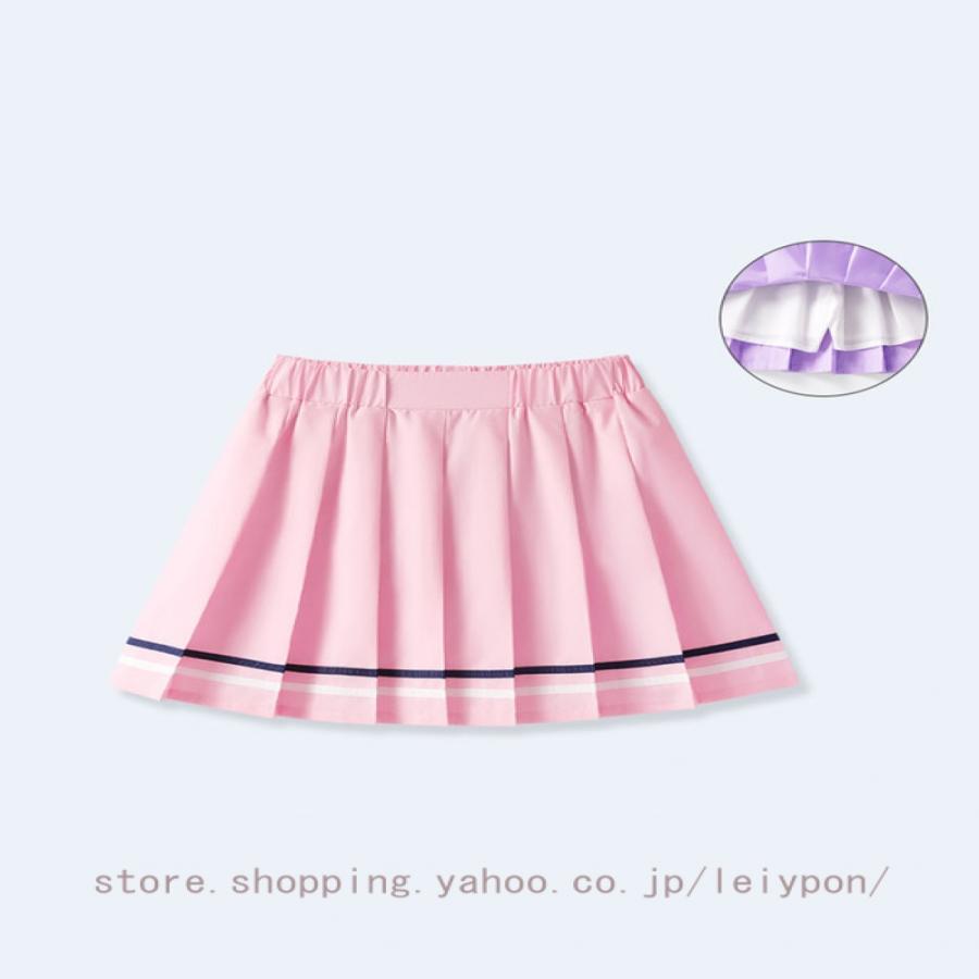 キッズ プリーツスカート 女の子 フレアスカート JKスカート 子供 JK スクールスカート スカート フレアミニスカート Aラインスカート スクール 制服 女児 夏 |  | 09
