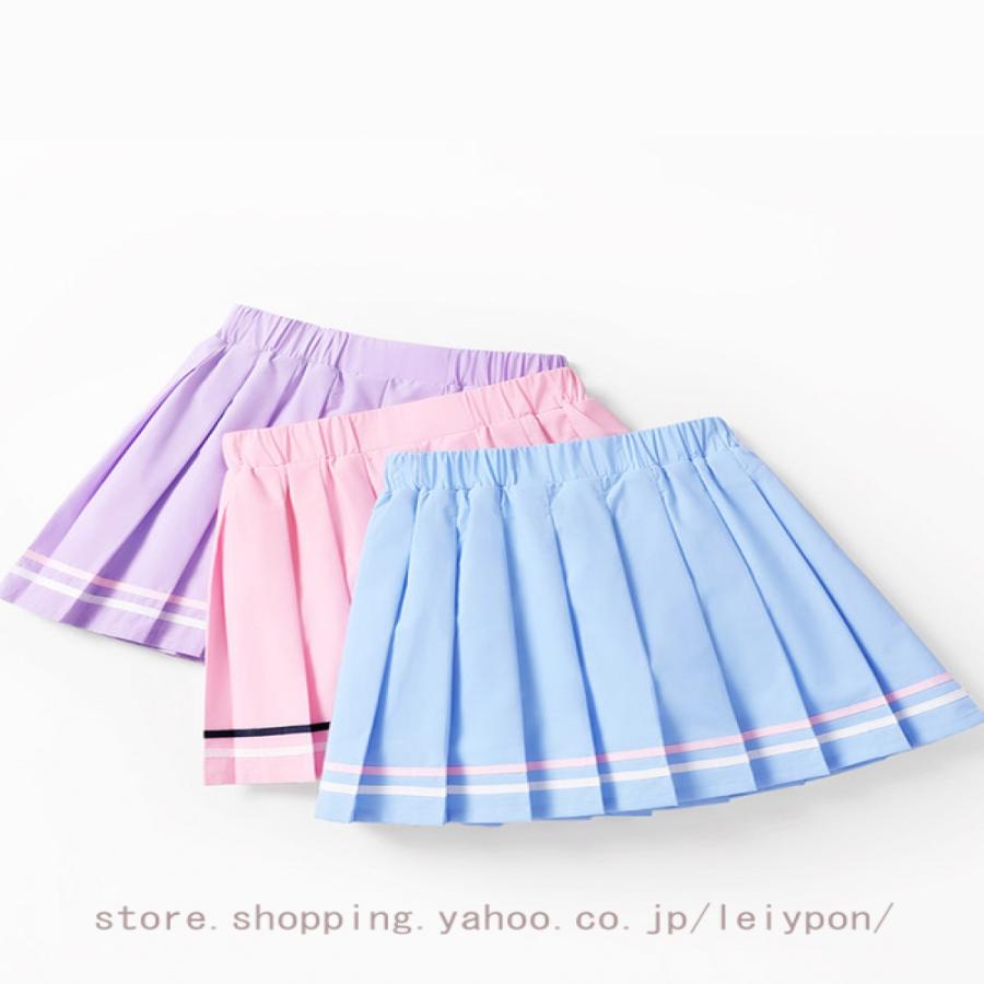 キッズ プリーツスカート 女の子 フレアスカート JKスカート 子供 JK スクールスカート スカート フレアミニスカート Aラインスカート スクール 制服 女児 夏 |  | 12