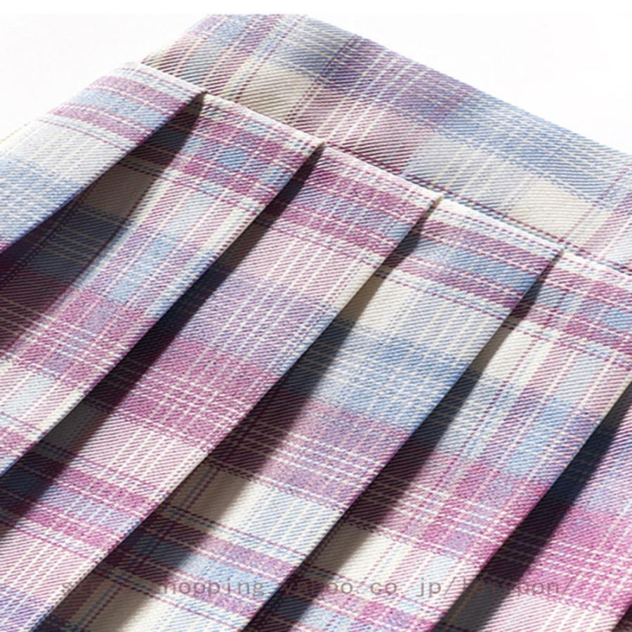 スカート コスプレ プリーツスカート キッズ 制服スカート ミニ スクールスカート ハイウェスト JK Aライン 女子高生 制服セット 女子高生 ウエストゴム |  | 11