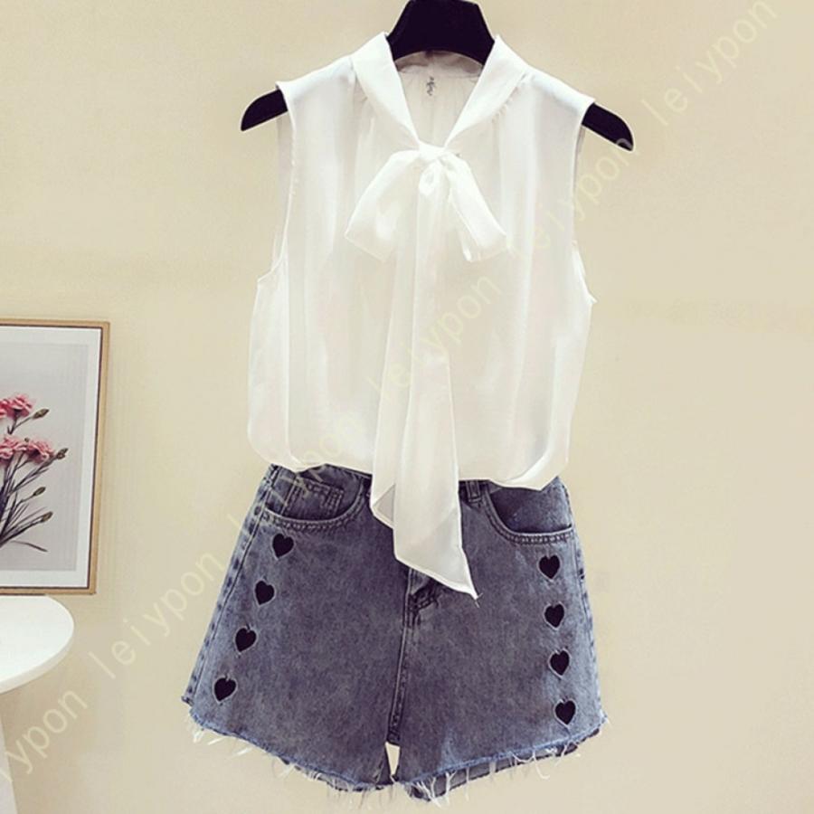 ブラウス シフォン ノースリーブ レディース 夏着 タンクトップ 無地 Vネック インナー シンプル トップス 袖なし エレガント 着痩せ 夏 夏服 ゆったり 通勤