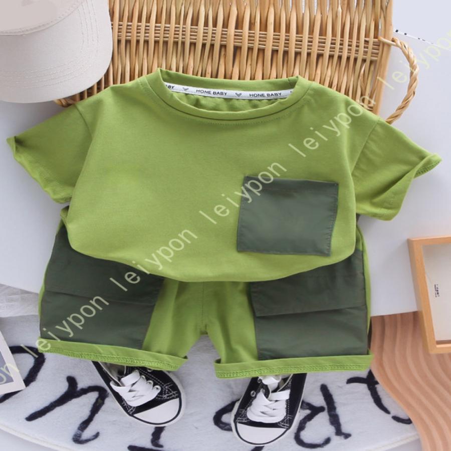 ベビー服 男の子 tシャツ 半袖 短パン 夏 子供服 セットアップ ハーフパンツ おしゃれ ジャージ キッズ 上下セット 半ズボン 赤ちゃん服 カジュアル 通気性 |  | 06