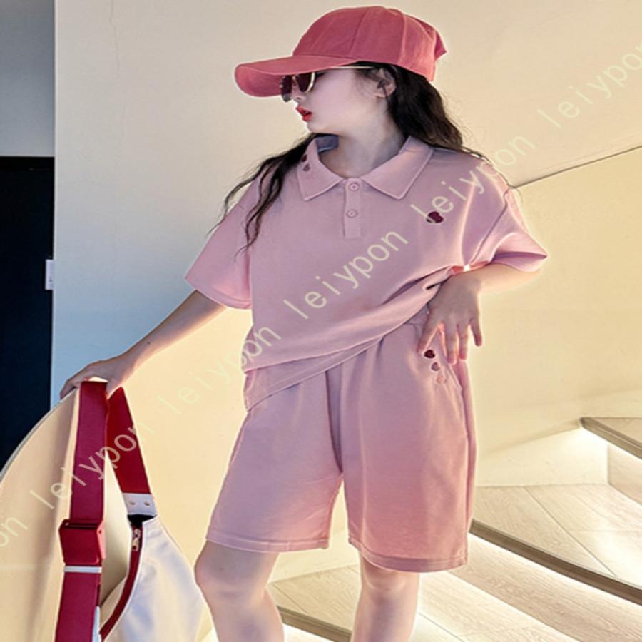 子供服 女の子 セットアップ 夏 半袖 Tシャツ ハーフパンツ 上下セット キッズ 夏服 子供 ジャージ 普段着 カジュアル スポーツ ジュニア お洒落 |  | 06