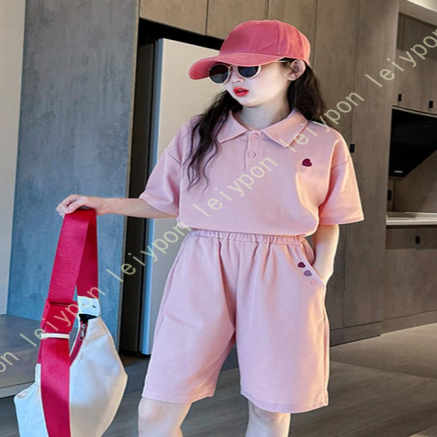 子供服 女の子 セットアップ 夏 半袖 Tシャツ ハーフパンツ 上下セット キッズ 夏服 子供 ジャージ 普段着 カジュアル スポーツ ジュニア お洒落 |  | 07