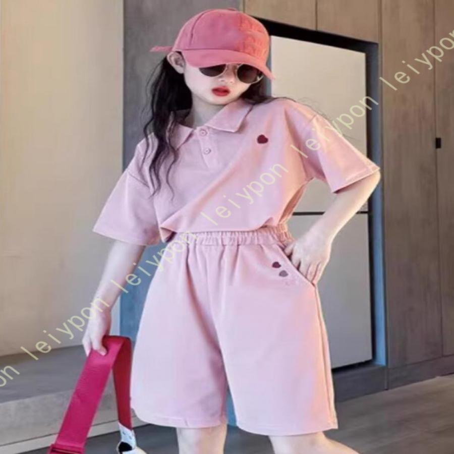 子供服 女の子 セットアップ 夏 半袖 Tシャツ ハーフパンツ 上下セット キッズ 夏服 子供 ジャージ 普段着 カジュアル スポーツ ジュニア お洒落 |  | 09