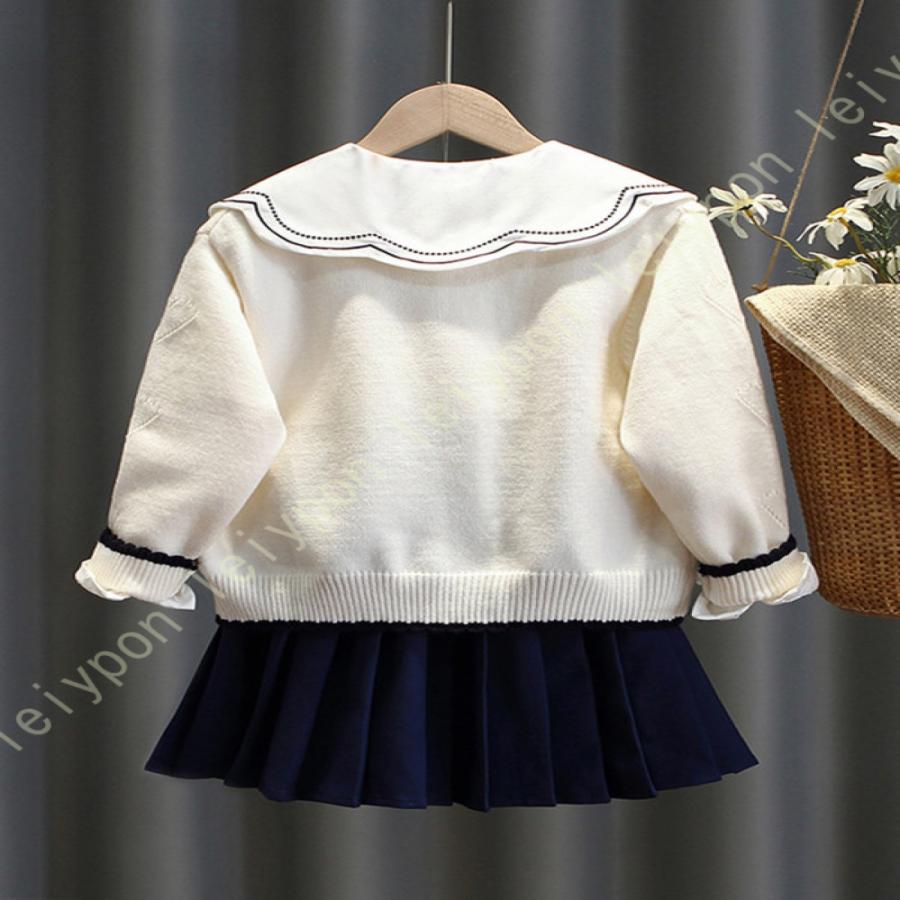卒業式 スーツ 女の子 スクール 女児 制服 女子3点セット カーディガン ブラウス スカート 3点セット フォーマル リボン 子供スーツ 透けない 入学式 中学生 |  | 05