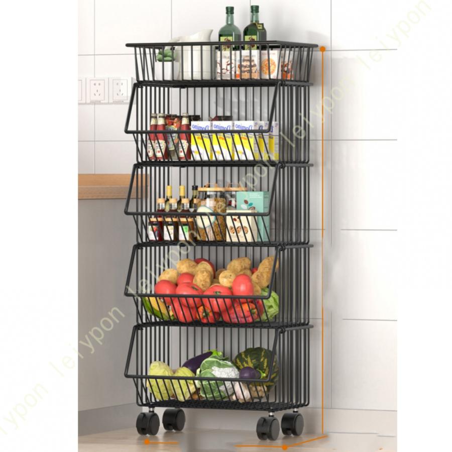 5段 スチールラック キャスター付き 耐荷重 収納棚 ラック 組み立て