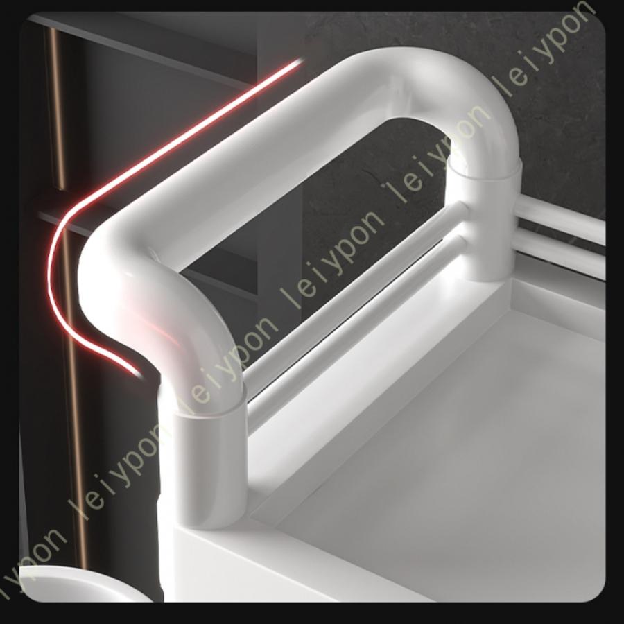 アイボリー 3段ワゴン プラスチック製 キャスター付き アイボリー 3段ワゴン プラスチック製 キャスター付き