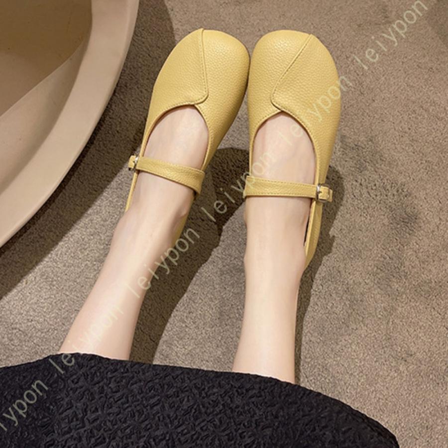 パンプス ワンストラップ ローヒール ペタンコ バレエ 幅広 丸い パンプス ワンストラップ ローヒール ペタンコ バレエ 幅広 丸い