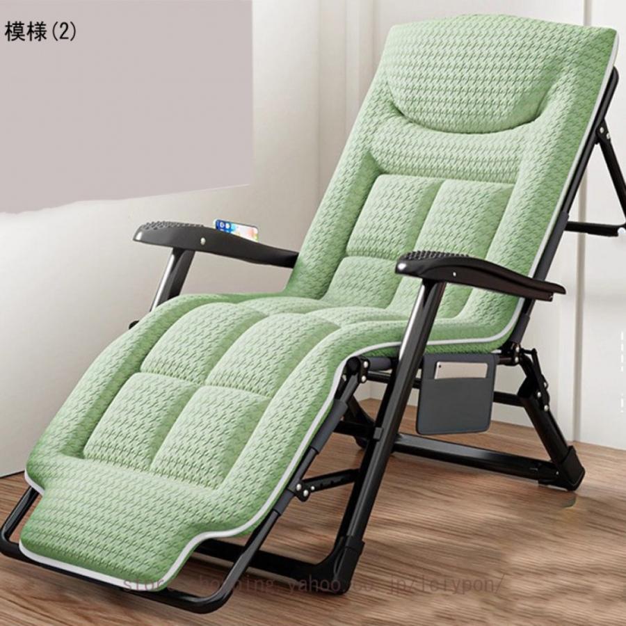 スマホトレイ付き リクライニングチェア コンパクトで軽量 簡易ベッド 折り畳み 室内 シングル 折りたたみベッド 省スペース アウトドアベッド 折りたたみ式_4