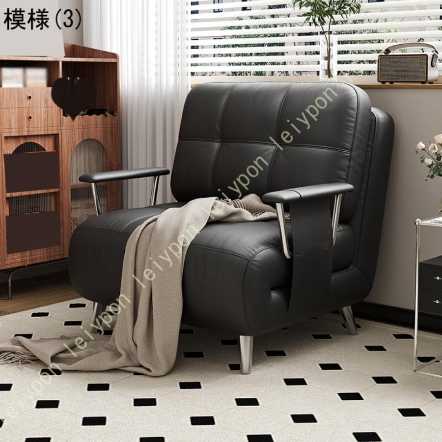 レトロ風 ソファベッド 折りたたみ式 三役兼用 一人暮らし 小スペース対応 小型ソファ コンパクトソファー ベッド/ソファ兼用 客室 書斎 ベランダ 寝室用_9