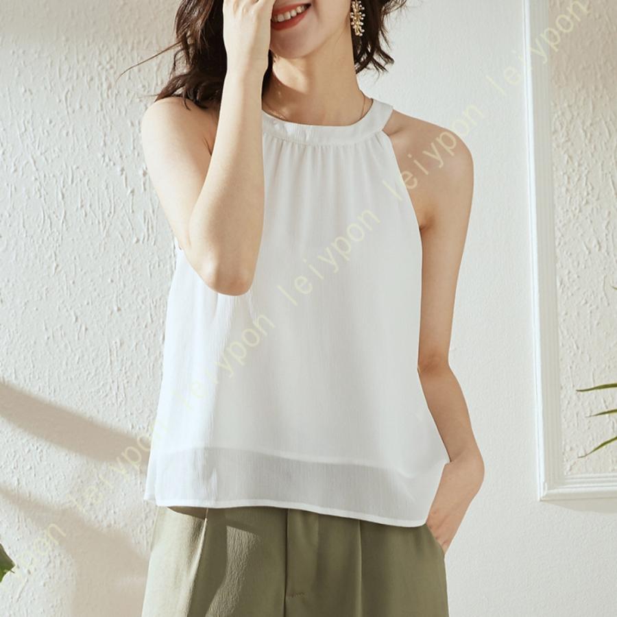 [AYBTO]ブラウス リボンブラウス レディース 大きいサイズ キャミソール ボウタイ ノースリーブ フォーマル パーティー カジュアル ホワイトシャツ シンプル |  | 03