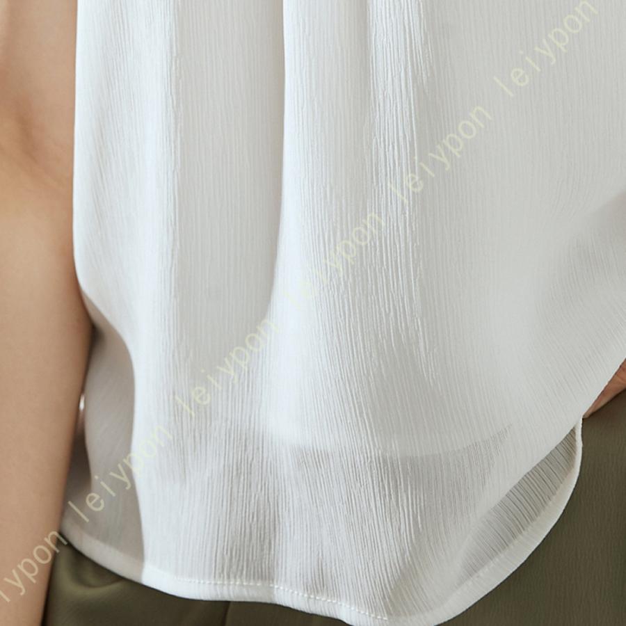 [AYBTO]ブラウス リボンブラウス レディース 大きいサイズ キャミソール ボウタイ ノースリーブ フォーマル パーティー カジュアル ホワイトシャツ シンプル |  | 06