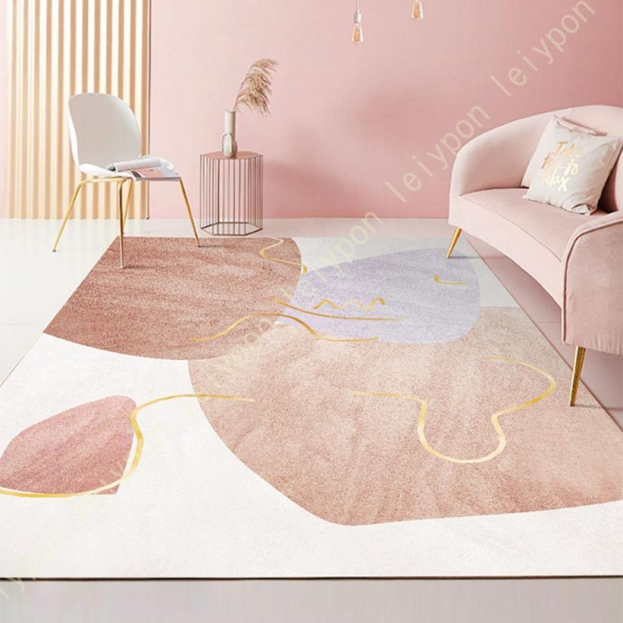 北欧風幾何学模様ソファ ラグ 洗える 部屋ラグマット 畳用約 80ｘ120cm 西海岸 リビングカーペット春夏秋冬 用 マイクロファイバー 絨毯 すべり止め遮音