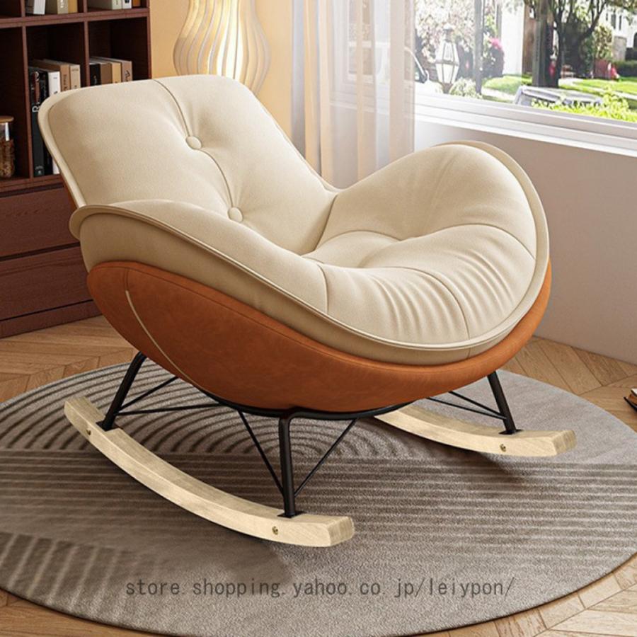ロッキングチェア 和式シングルロッキングチェア おしゃれ 北欧 椅子