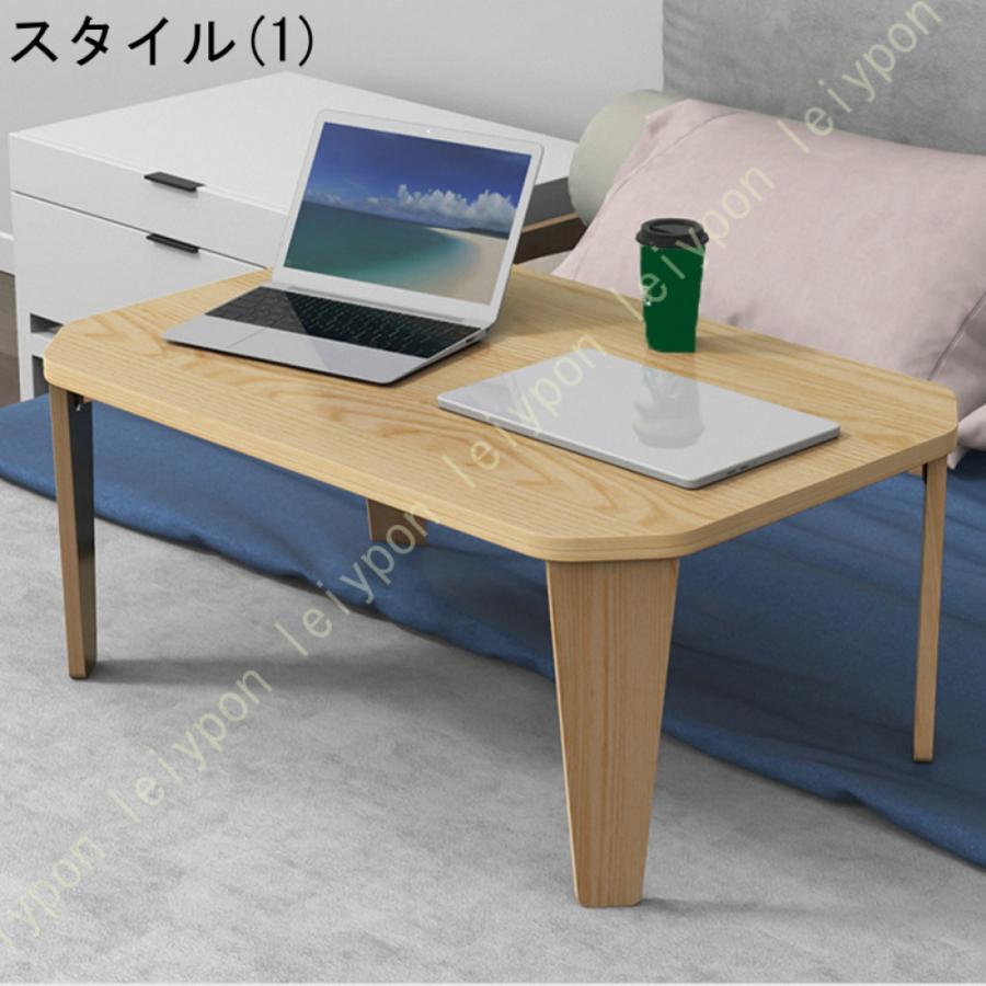 コンパクトな折りたたみテーブル 幅75cm 折り畳み オシャレ かわいい ひとり暮らし 1人暮らし 折り畳みテーブル こども こども部屋 ホワイト ブラック_11