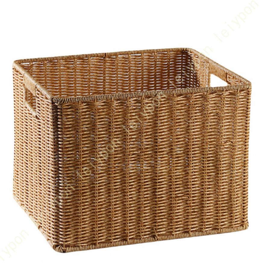 収納ボックス 籐 編みかご 蓋付き/蓋なし 防塵 収納バスケット