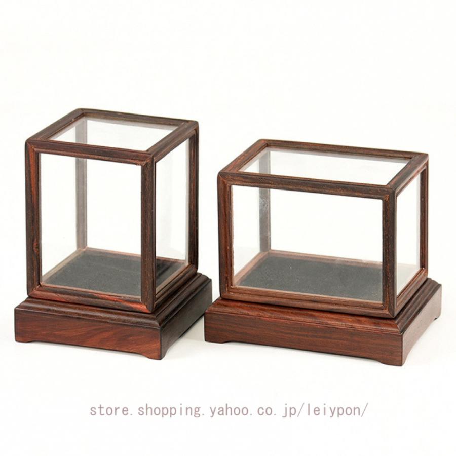 #伝統工芸品　水晶彫刻『松竹梅』オブジェ（ガラスケース付き） 職人たちの技術が光るガラス製品のお店、弥彦の「TAKU GLASS