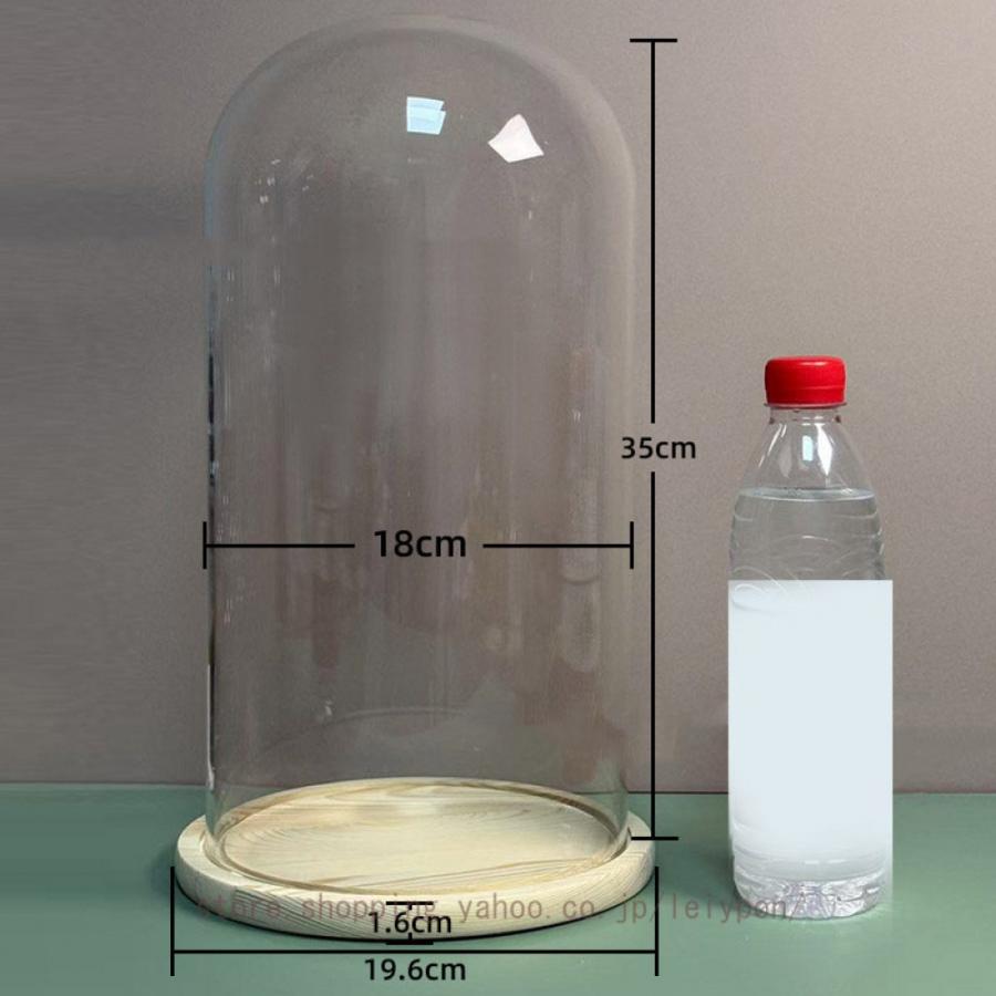 ガラスドーム 球の形 ガラスケース 木質ベース付き フィギュア 化粧品 模型 プリザーブドフラワー 装飾品 ガラスカバー ドライフラワー 展示 デコレーション |  | 05