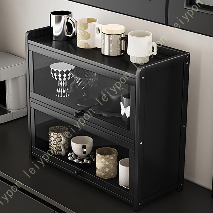 食器棚 卓上 一人暮らし ガラス引き戸 ミニ食器棚 小さめ キャビネット