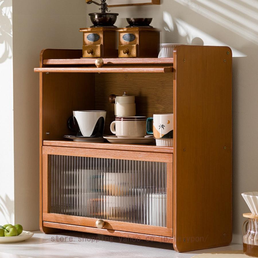 食器棚 卓上 一人暮らし ガラス引き戸 ミニ食器棚 小さめ キャビネット