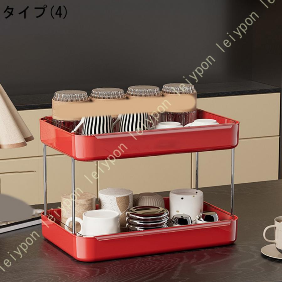 キッチンラック 調味料ラック 浴室用ラック カップホルダ 収納ラック 置き型 2段 シャンプーラック シャワー お風呂収納ラック バスラック 調味料 |  | 08