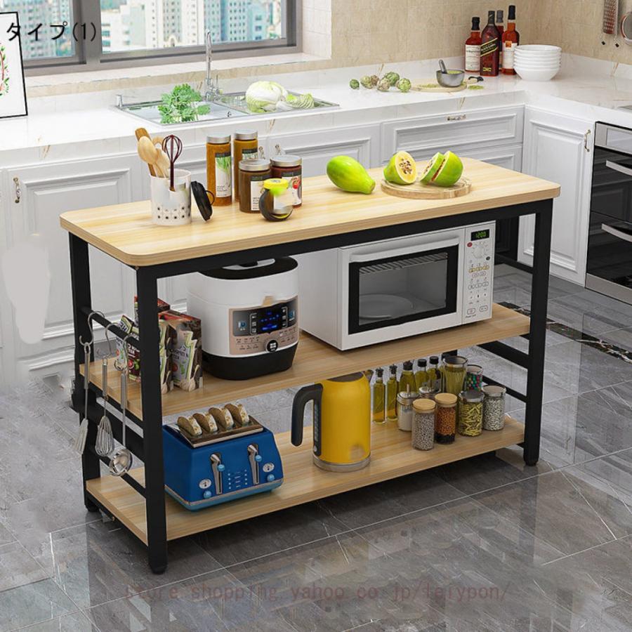 アイランドキッチン　カウンターテーブル 収納スペース付き Amazon｜CMYAOYC カウンターテーブルアイランドキッチン、収納
