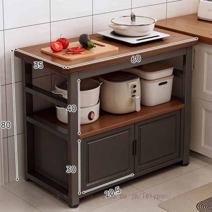 アイランドキッチン　カウンターテーブル 収納スペース付き Amazon｜CMYAOYC カウンターテーブルアイランドキッチン、収納