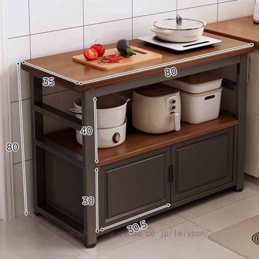 アイランドキッチン　カウンターテーブル 収納スペース付き Amazon｜CMYAOYC カウンターテーブルアイランドキッチン、収納