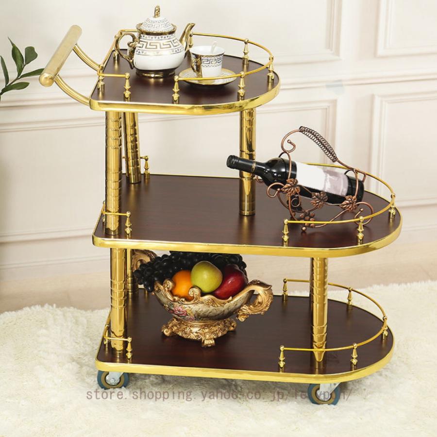 キッチンワゴン バーカート キッチン キャスター付き 2段 キッチン