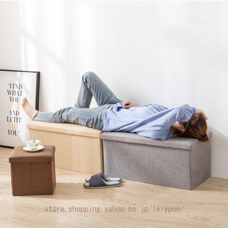 収納スツール 座れる 収納ボックス 収納 おしゃれ 折りたたみ スツール 折り畳み しまえる ベンチ チェア 収納ケース ソファ 北欧 ワイド 1人掛け フタ付き |  | 10