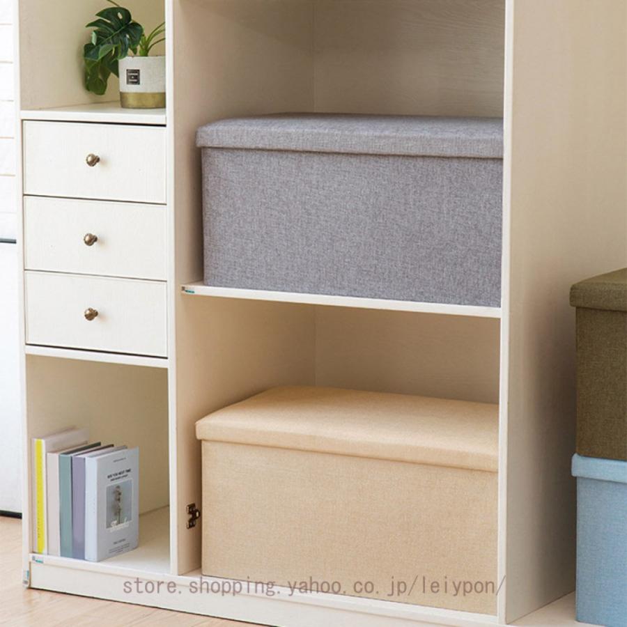 収納スツール 座れる 収納ボックス 収納 おしゃれ 折りたたみ スツール 折り畳み しまえる ベンチ チェア 収納ケース ソファ 北欧 ワイド 1人掛け フタ付き |  | 11