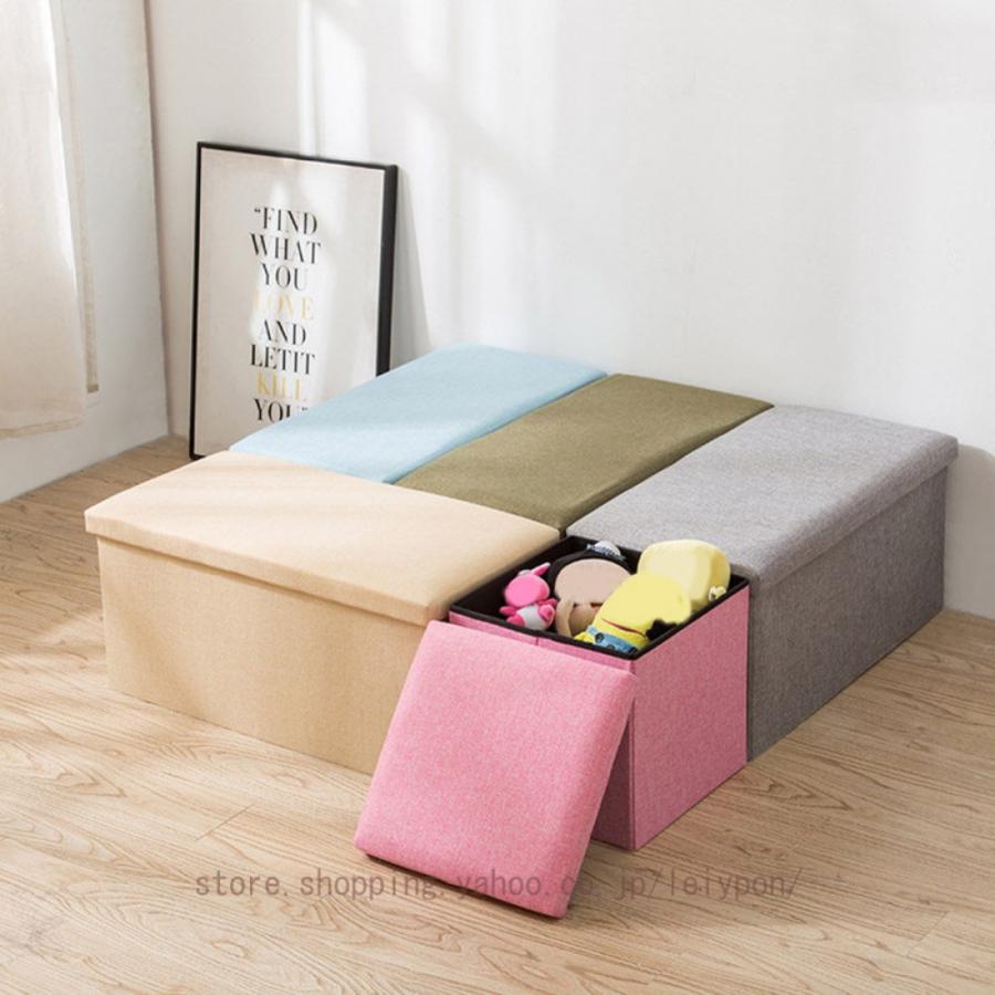 収納スツール 座れる 収納ボックス 収納 おしゃれ 折りたたみ スツール 折り畳み しまえる ベンチ チェア 収納ケース ソファ 北欧 ワイド 1人掛け フタ付き |  | 19