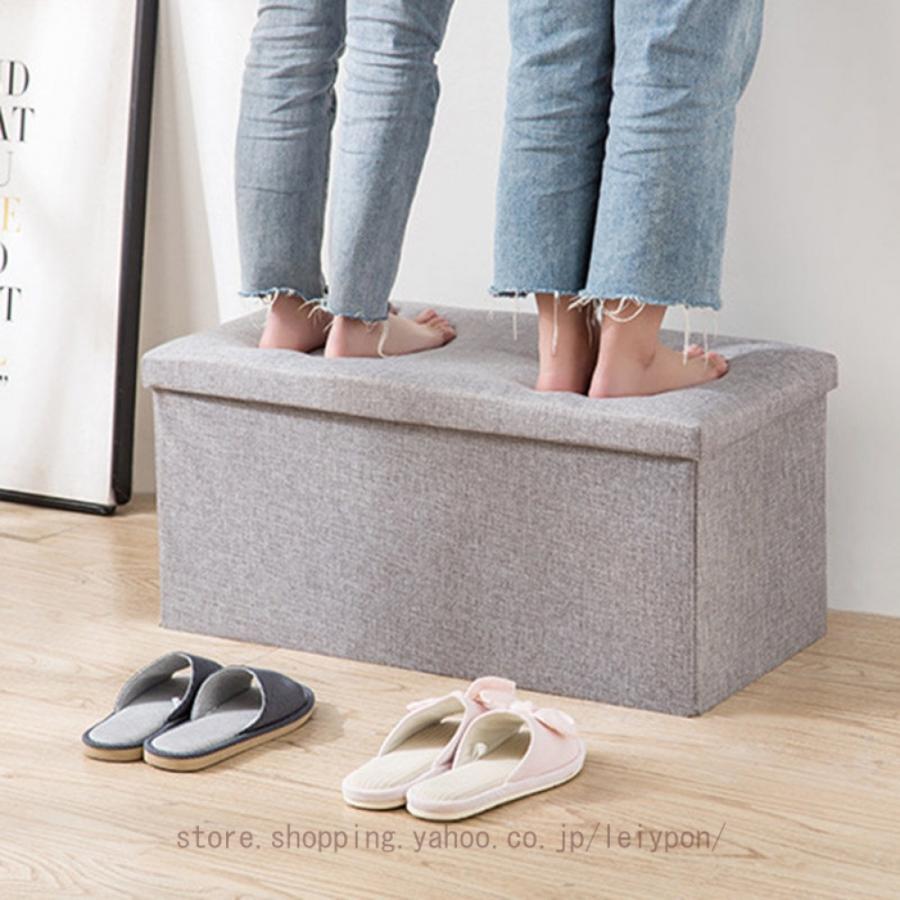 収納スツール 座れる 収納ボックス 収納 おしゃれ 折りたたみ スツール 折り畳み しまえる ベンチ チェア 収納ケース ソファ 北欧 ワイド 1人掛け フタ付き |  | 09