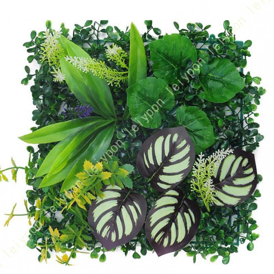 1枚/4枚/8枚セット 人工植物 フェイクグリーン 壁掛け 葉 ウォールアート 紫外線対策 インテリア雑貨 壁面収納 背景装飾 室内植物 壁飾り リビング 玄関 寝室（Yahoo!・leiypon）