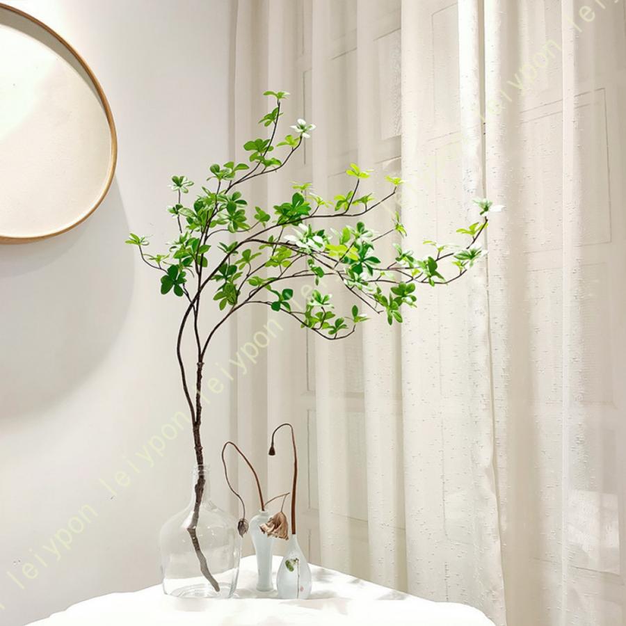 フェイクグリーン インテリアグリーン 大型 人工植物 おしゃれ 観葉植物風 ドウダンツツジ リビング 空間装飾 室内装飾 ナチュラル 手入れ不要 北欧風（Yahoo!・leiypon）