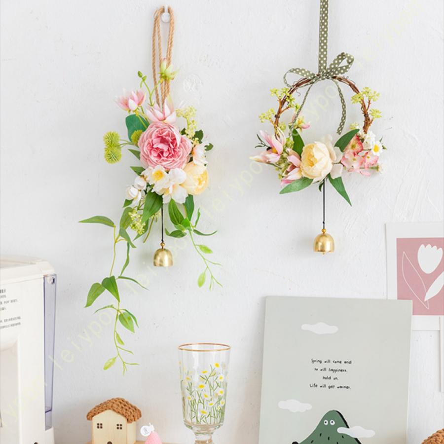 ウォールグリーン　フラワー壁掛け　ホワイトローズ　1m ウォールグリーン フラワー壁掛け ホワイトローズ 1m