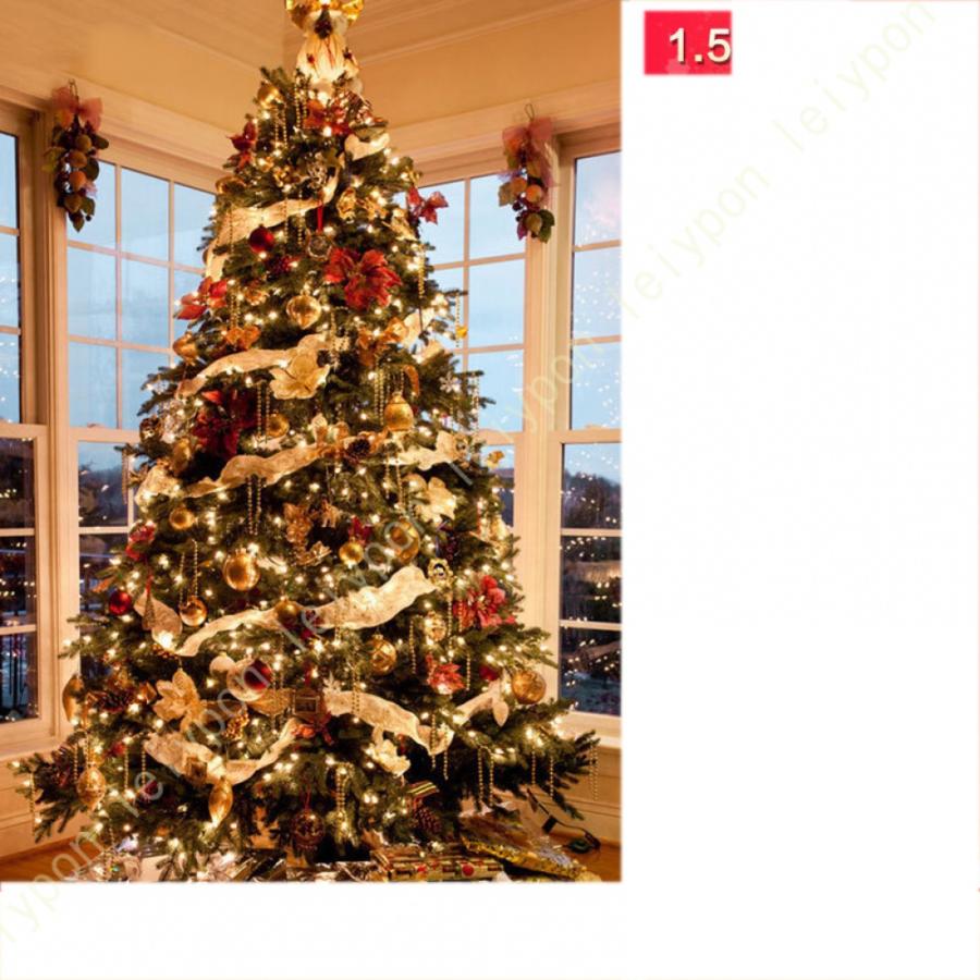 オーナメント付き クリスマスツリー 大型 針葉樹 北欧風 キラキラ 雰囲気満々 クリスマスデコレーション christmas tree LED付き  クリスマスツリー リビング