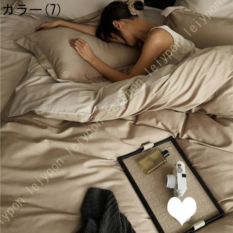 姫系 掛け布団カバー 4点セット 可愛い 布団カバー 寝具カバーセット 花柄 春夏 ベッドカバー 綿100％ 洋式 敷き布団カバー ホテル おしゃれ 枕カバー_15