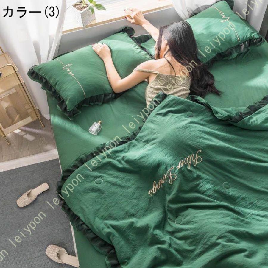 ガーゼケット 北欧 シンプル 肌に優しい ブランケット 吸汗速乾 膝掛け ソフトタッチ 昼寝用 冷房対策 インテリア 寝具 おしゃれ フリル オールシーズン_11